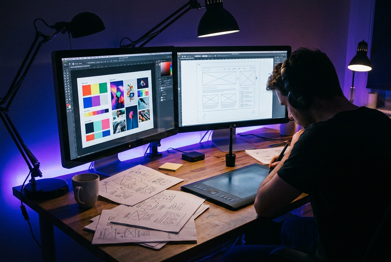 L'atelier, un soir de production