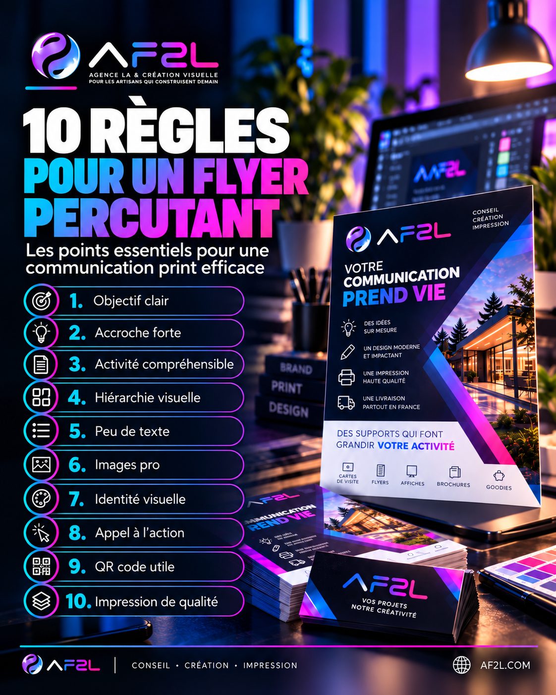 10 règles pour créer un flyer vraiment efficace Un flyer n’a que quelques secondes pour…